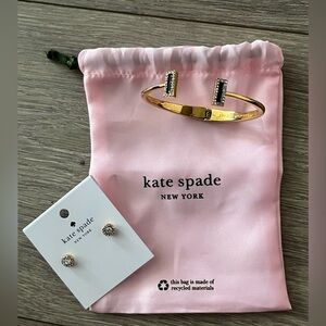 NWT Kate Spade You’re A Gem Stud Earrings and NWOT Kate Spade Bracelet